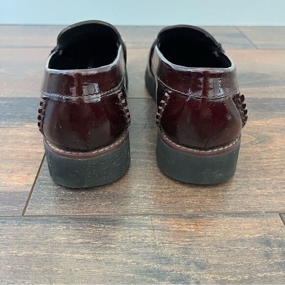 Geox Respira Blenda Kiltie Loafer in Burgundy Women's Size 36, US Size 6 EUC - Picture 10 of 12